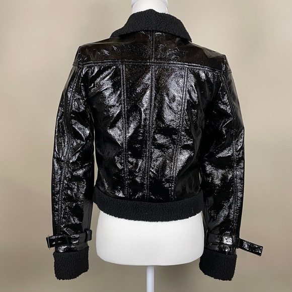 Rebecca Minkoff Corinna Jacket With Faux Trim in Black - Picture 7 of 13